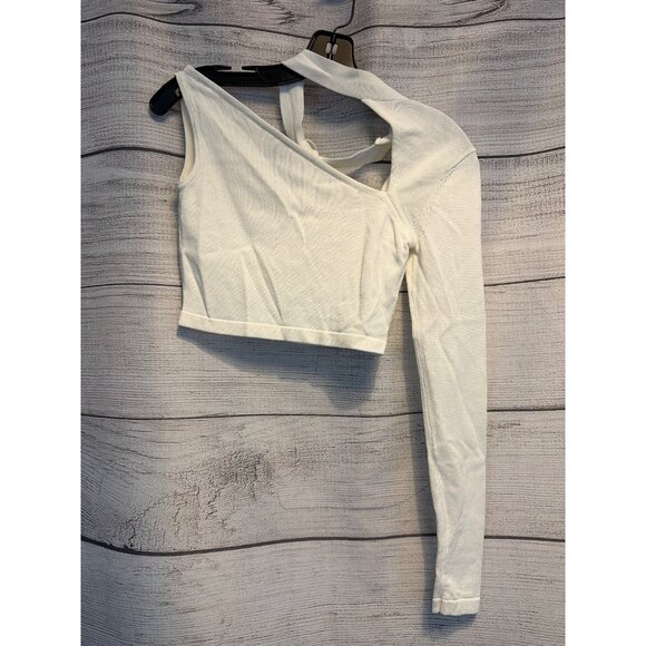 BCBGMaxazria Asymmetric One Shoulder Crop Top Size XXS - Picture 1 of 3